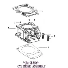 气缸体部件 CYLINDER ASSEMBLY