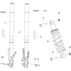 F02前叉FRONT FORK ASSY