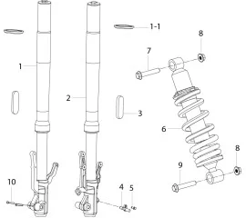 F02前叉FRONT FORK ASSY