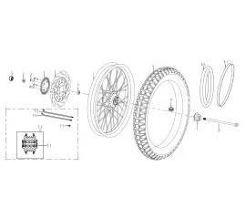 F03 前轮总成 RONT WHEEL ASSY.