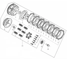 离合器总成 CLUTCH ASSY