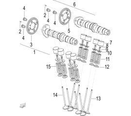 E03 VALVE MECHANISM SUB-ASSEMBLY(配气机构分总成)
