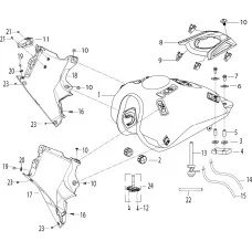 F08油箱总成FUEL TANK ASSY.