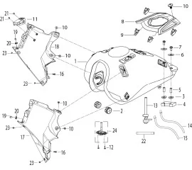 F08油箱总成FUEL TANK ASSY.
