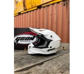 Шлем GEON 633 MX Кросс GLOSS/WHITE