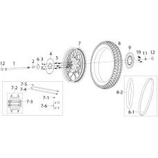 F11-1 后轮总成REAR WHEEL ASSY.
