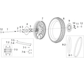 F11-1 后轮总成REAR WHEEL ASSY.