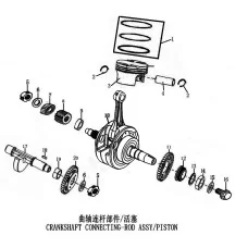 曲轴连杆部件/活塞 CRANKSHAFT CONNECTING-ROD ASSY/PISTON