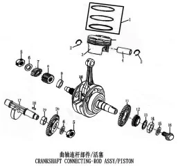 曲轴连杆部件/活塞 CRANKSHAFT CONNECTING-ROD ASSY/PISTON