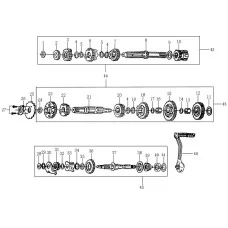 主副轴组合 TRANSMISSION MAIN,COUNTER SHAFT