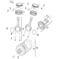 E05 PISTON,CONNECTING ROD & CRANKSHAFT ASSY(活塞连杆曲轴平衡轴分总成)