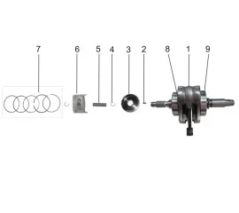 Piston,Connecting Rod,Crankshaft Assembly