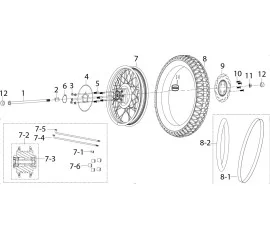 F11 后轮总成 REAR WHEEL ASSY.