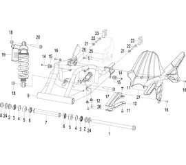 F08 后摆臂 ARM AFTER ASSY.