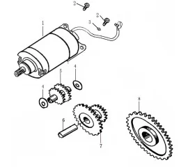 电启动机构 ELECTRIC STARTING MECHANISM