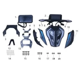 LCD meter, headlight