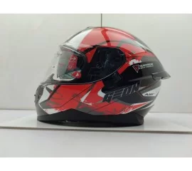 ШЛЕМ GEON 967-2 GLOSSY GRAY/RED