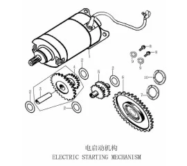电启动机构 ELECTRIC STARTING MECHANISM