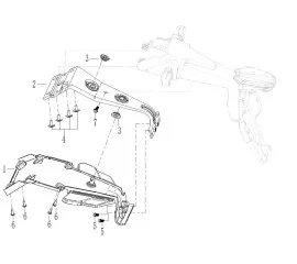 F15-1 后挡泥后段组合 REAR FENDER ASSY