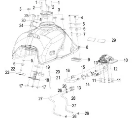 F08 油箱 FUEL TANK ASSY.