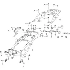 F11 后车架 FRAME ASSY.