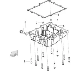 E12 OIL PAN ASSY (油底壳分总成)