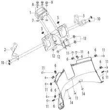 F18 前围支架 FRONT COVER BRACKET
