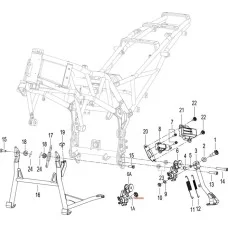 F13 单撑 MAIN STAND ASSY.