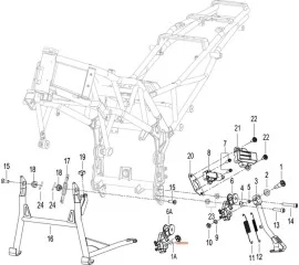 F13 单撑 MAIN STAND ASSY.