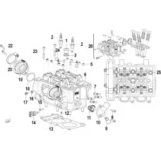 E01 CYLINDER HEAD(气缸盖分总成)