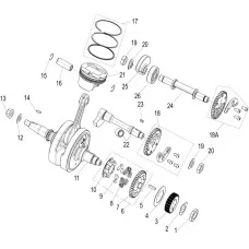 E10 CRANK AND CONNECTING ROD PISTON SUB-ASSEMBLY（曲柄连杆活塞分总成）