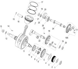 E10 CRANK AND CONNECTING ROD PISTON SUB-ASSEMBLY（曲柄连杆活塞分总成）