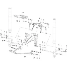 F14 前挡泥板 FRONT FENDER ASSY.