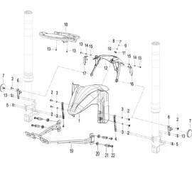 F14 前挡泥板 FRONT FENDER ASSY.