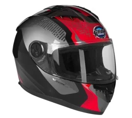 Шлем GEON 968 NEW Интеграл Stealth Black/Red