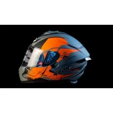 ШЛЕМ GEON 967-2 MATT GREY/ORANGE XS