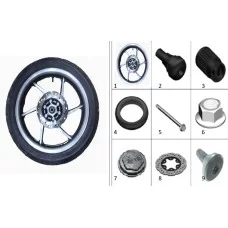 Rear wheel(matte black)