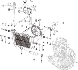 F21 冷却系统 COOLING SYSTEM ASSY.