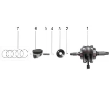 Piston,Connecting Rod,Crankshaft Assembly