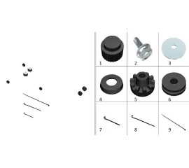 Front fixing rubber,fuel tank