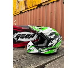 Шлем GEON 633 MX Кросс GREN/GLOSS-WHITE