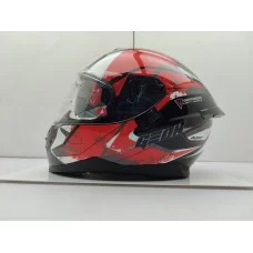 ШЛЕМ GEON 967-2 GLOSSY GRAY/RED M (Белый/красный)