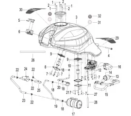 F07 燃油箱 FUEL TANK ASSY.