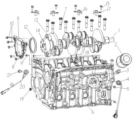 Cylinder and Crankshaft Component