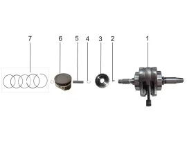 Piston, Connecting Rod, Crankshaft Assembly