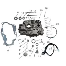 Left Crankcase Assembly