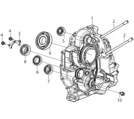 E05 右曲轴箱体部件RIGHT CRANKCASE ASSY