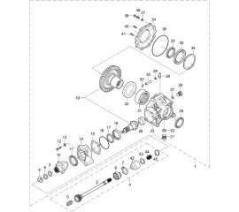 TRANSMISSION CASE REAR AXLE