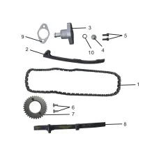 Timing chain, tensioner