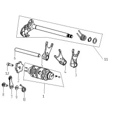 E10 变速机构SPEED CONTROL SYSTEM SUB-ASSY